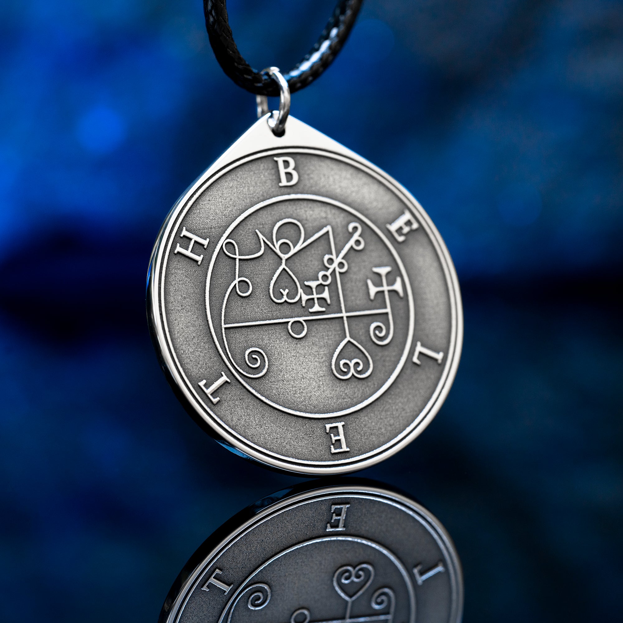 King Beleth seal Pendant with Ars Goetia symbolism of love, desire, attraction, music, and royal demonic power