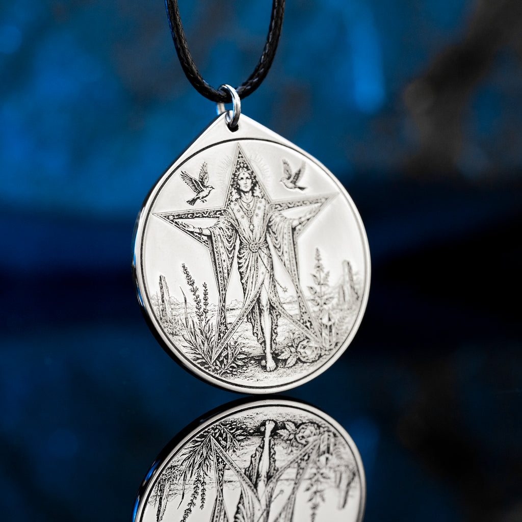 Decarabia Seal Pendant: Demon of Herbs, Gemstones, Stars and Hidden Knowledge, Solomon Goetia