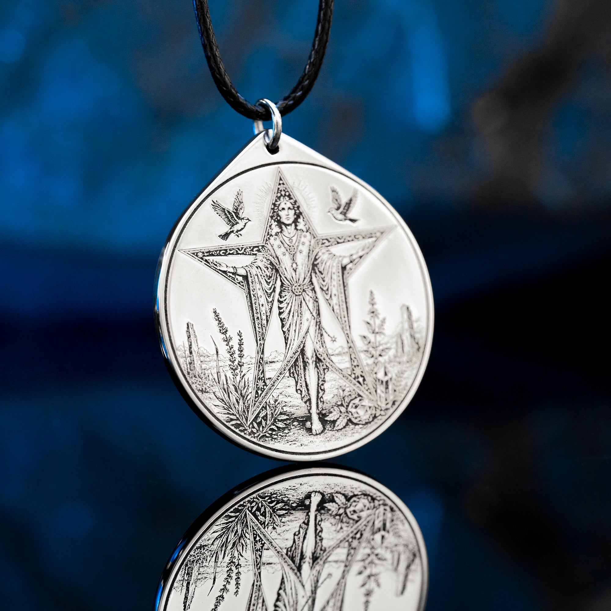 Decarabia Seal Pendant: Demon of Herbs, Gemstones, Stars and Hidden Knowledge, Solomon Goetia