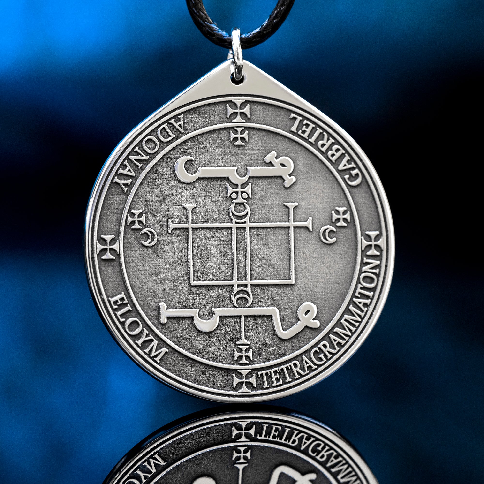 Archangel Gabriel Pendant: Angel of Restoration and Revelation, Protection Amulet, Solomon Goetia Kabbalah Talisman