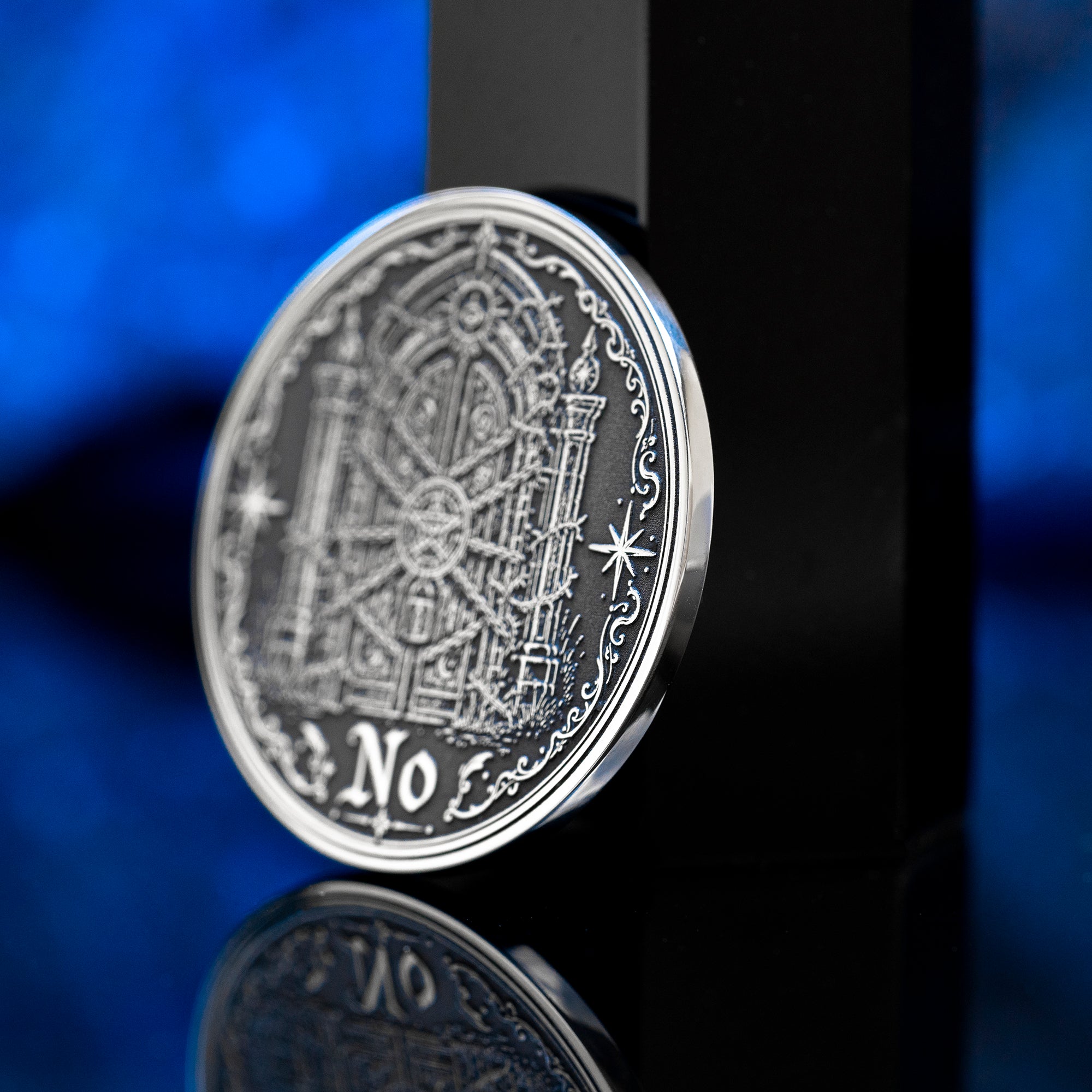 Portal Decision Coin: Yes No Oracle Flip Token, Open Gate Locked Door Talisman