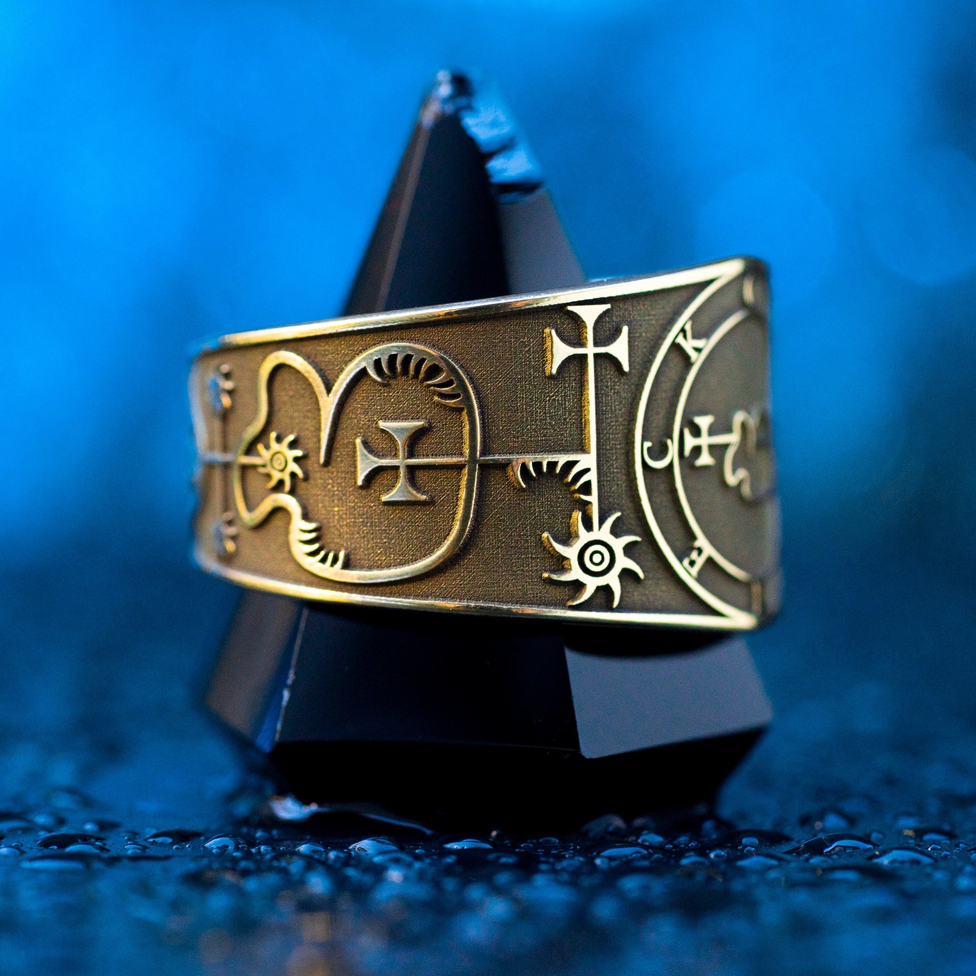 Clauneck Seal Ring: Spirit of Wealth and Riches, Demon of Hidden Treasures, Goetia Solomon Occult