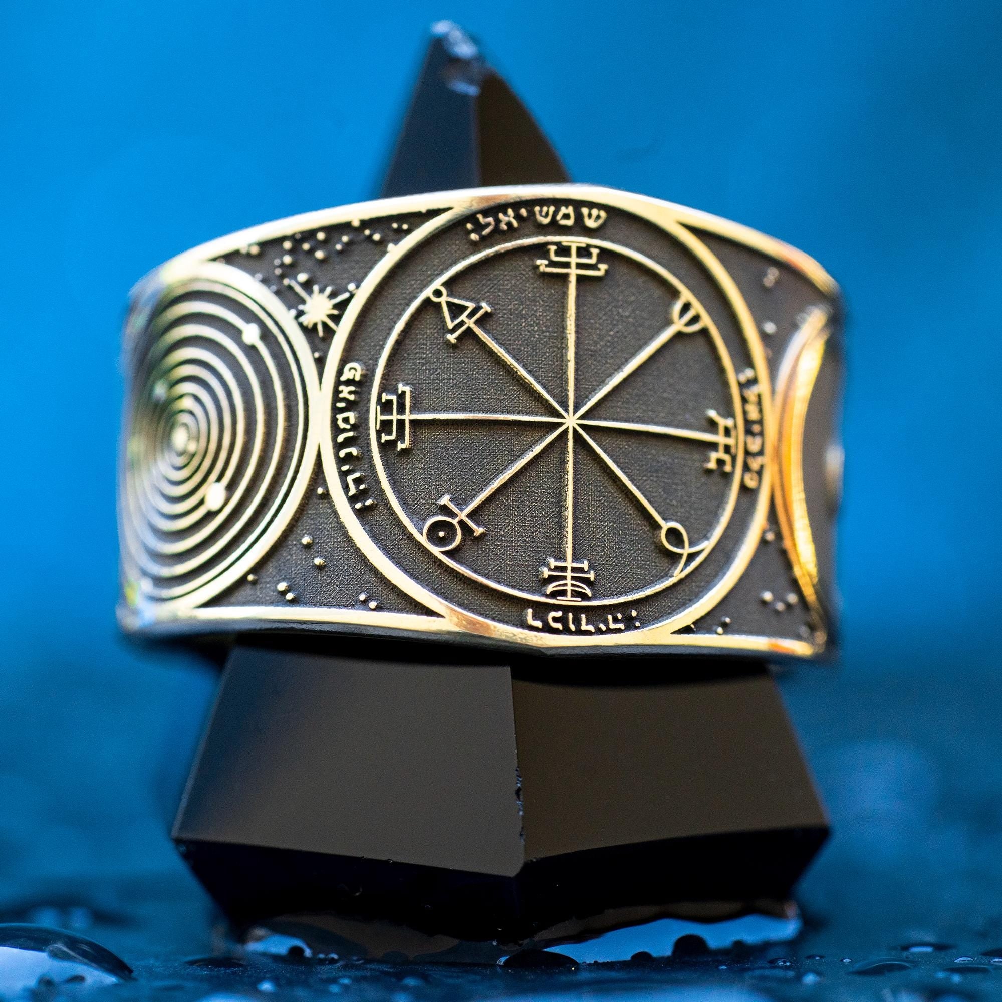 Goetia Second Pentacle of the Sun Ring: Kabbalah Solomon Amulet Talisman