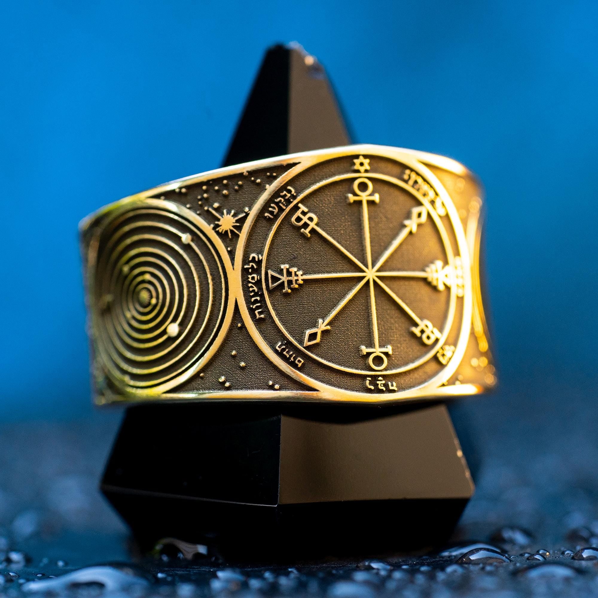Goetia Sixth Pentacle of the Moon Ring: Kabbalah Amulet Talisman