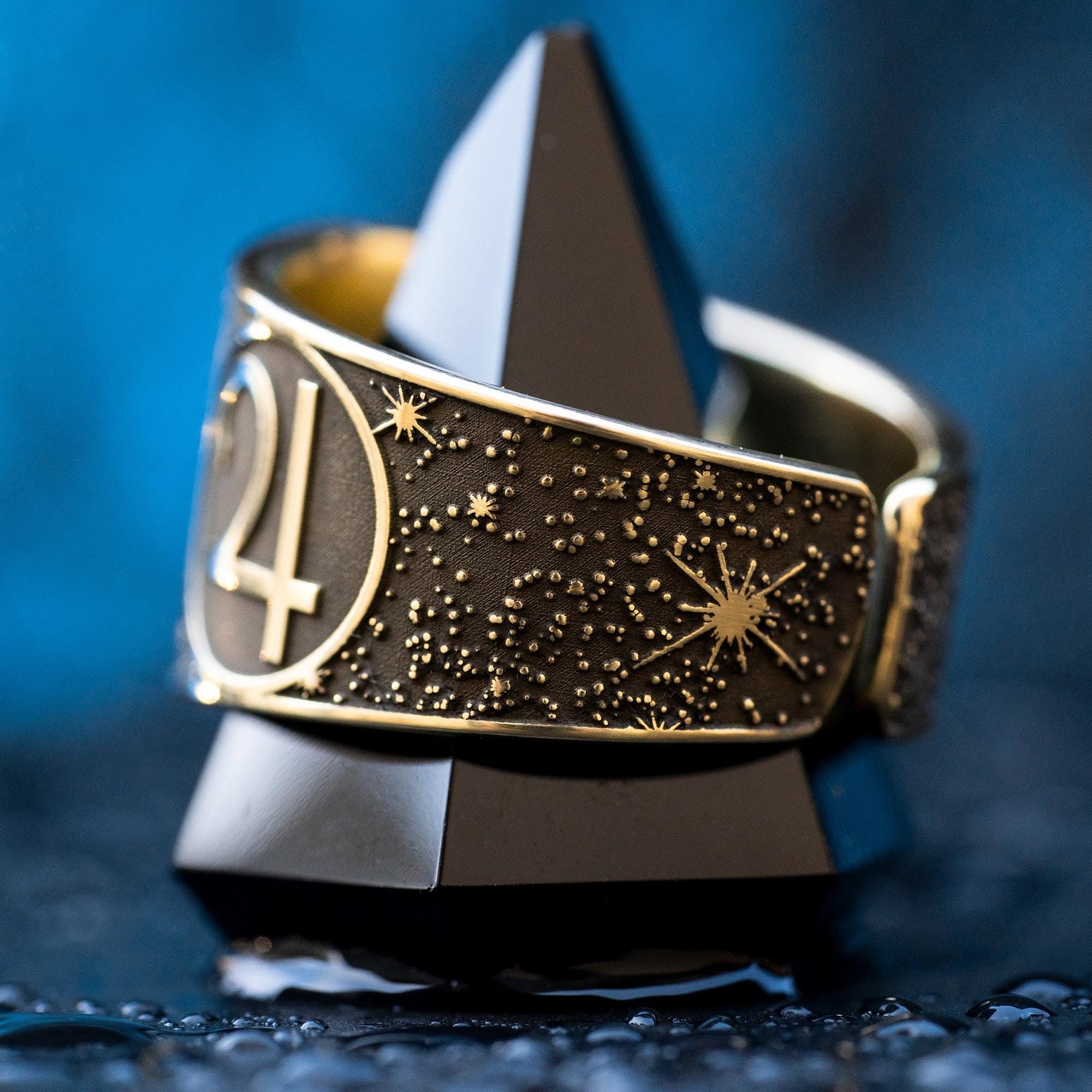 Goetia Third Pentacle of Jupiter Ring: Solomon Kabbalah Seal Amulet