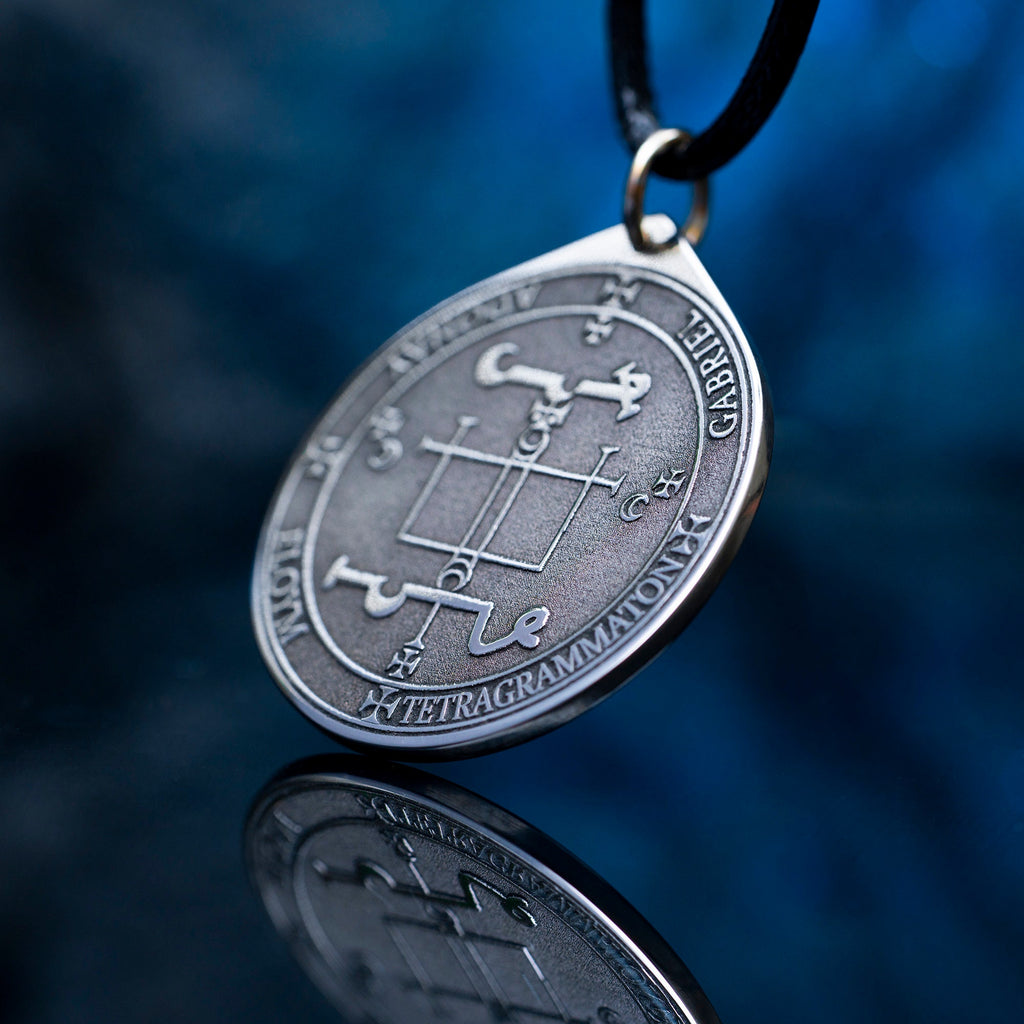 Archangel Gabriel Seal Pendant: Kabbalah Amulet Talisman