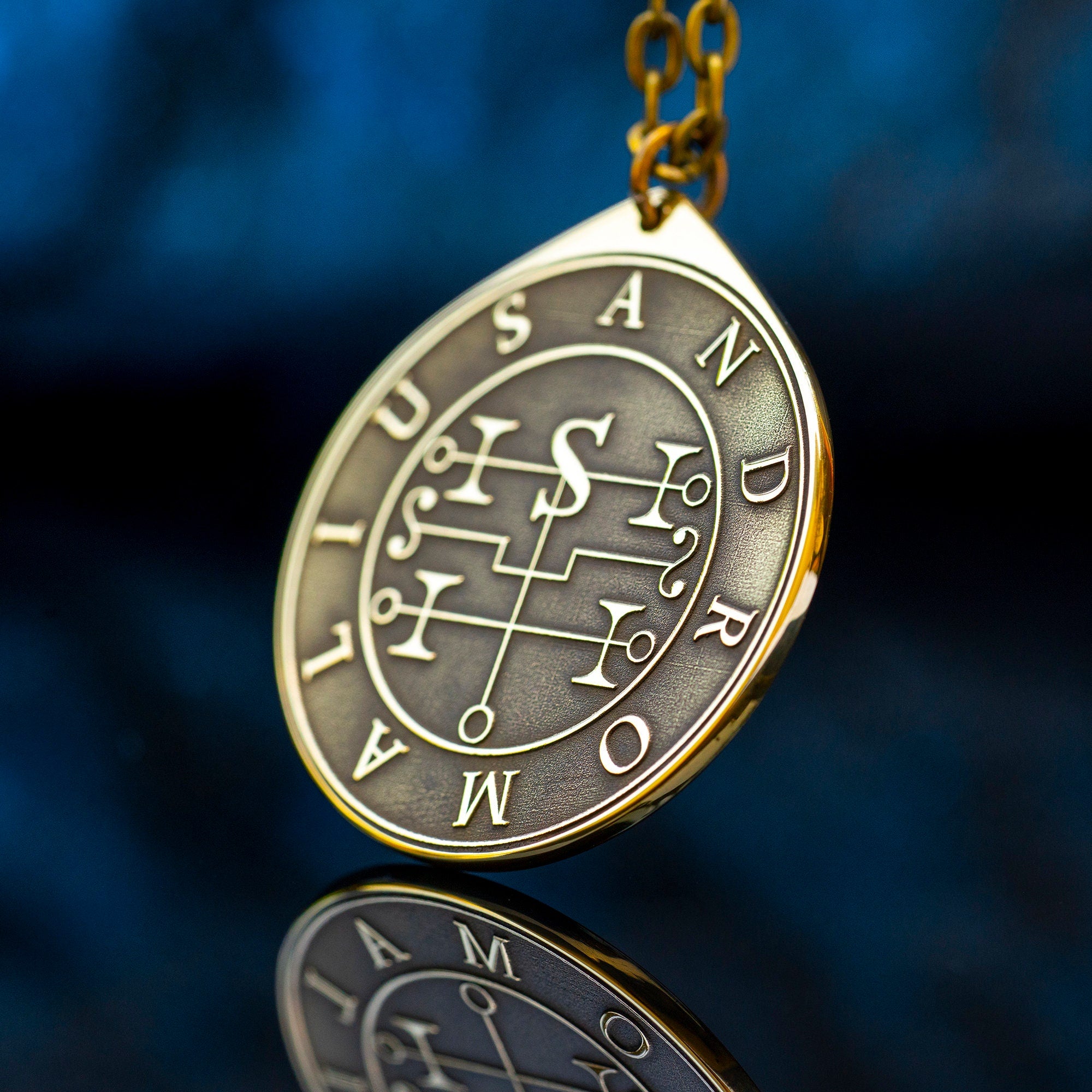 Earl Andromalius Demon of Thief and Wickedness - Lesser Key of Solomon Seal demon pendant amulet kabbalah occult magic goetia talisman