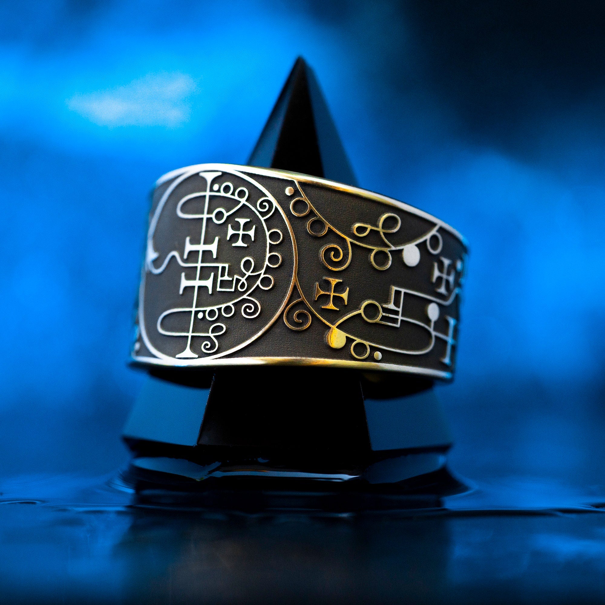 Asmoday Seal Ring: Demon of Power and Knowledge, Solomon Goetia Magic, Occult