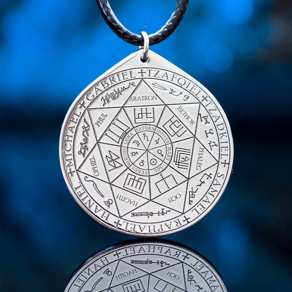 Seven Archangels Seal Pendant: Solomon Kabbalah Amulet