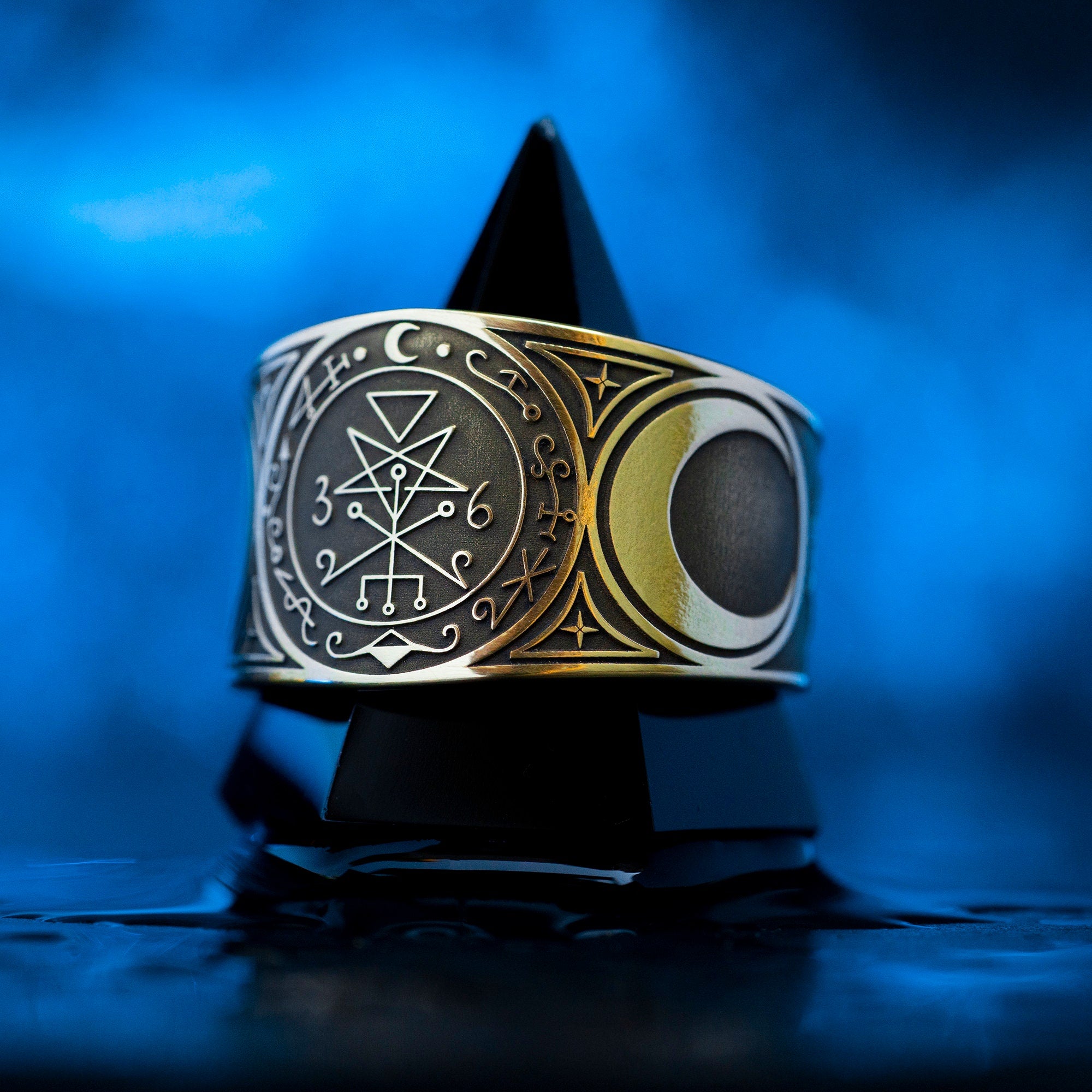 Lilith Seal Ring: Mother of Night Goddess, Kabbalah Talisman