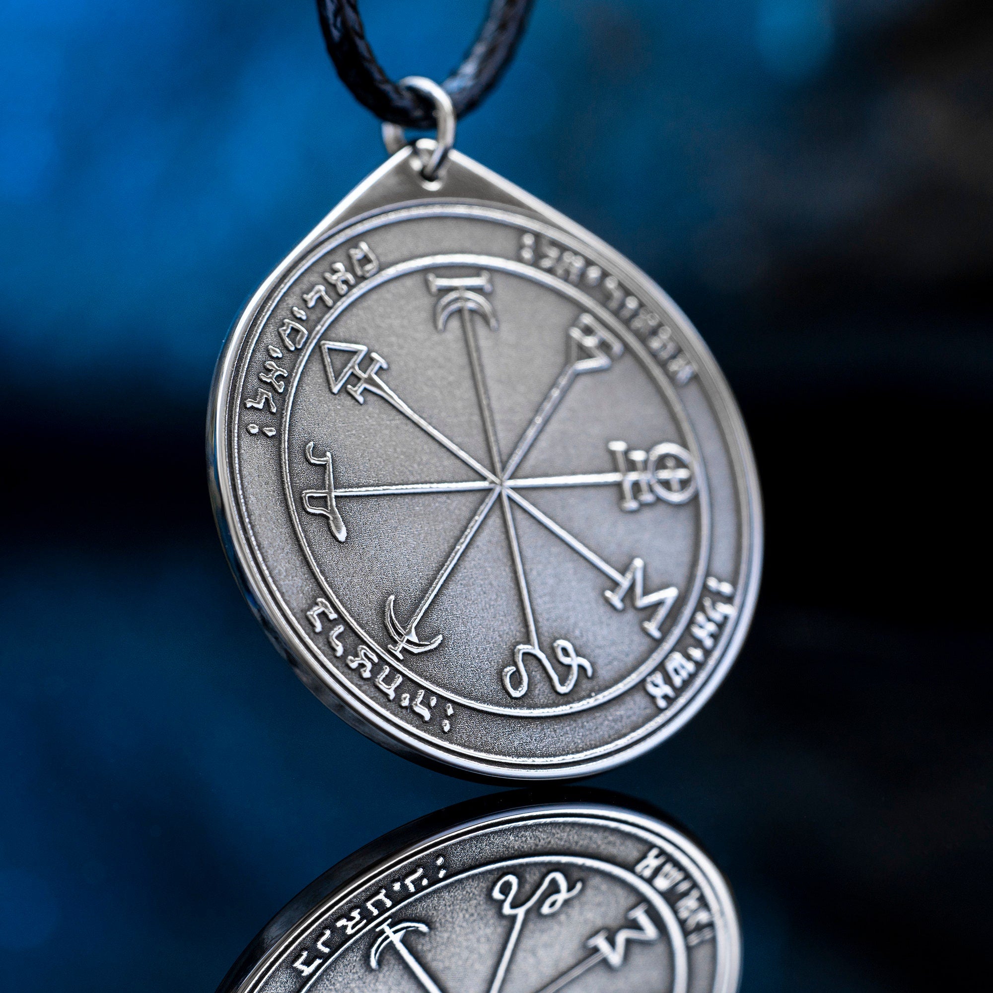 First Pentacle of Mars Pendant: Solomon Kabbalah Amulet