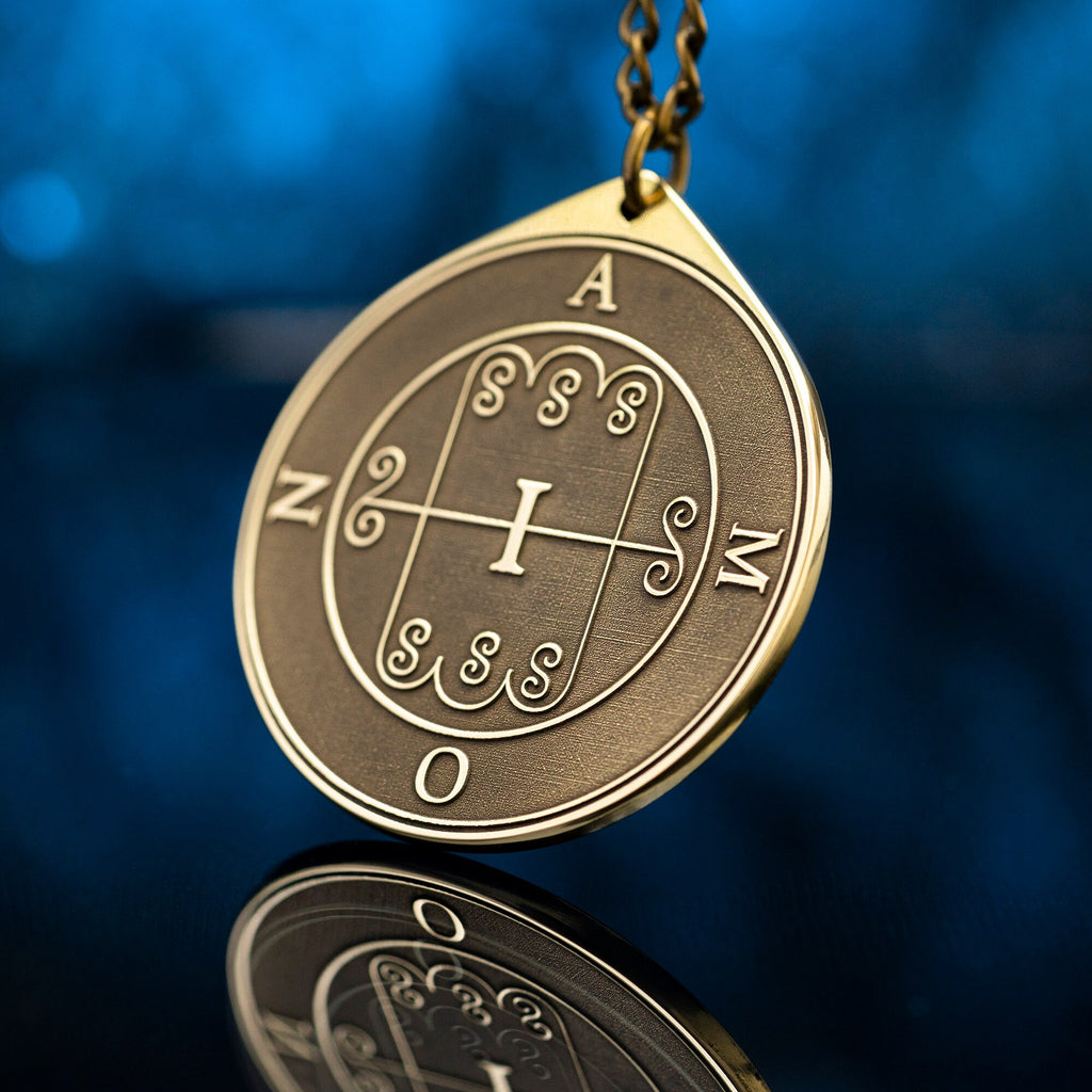 Amon Seal Pendant: Demon of Foresight and Reconciliation, Solomon Goetia magic Kabbalah