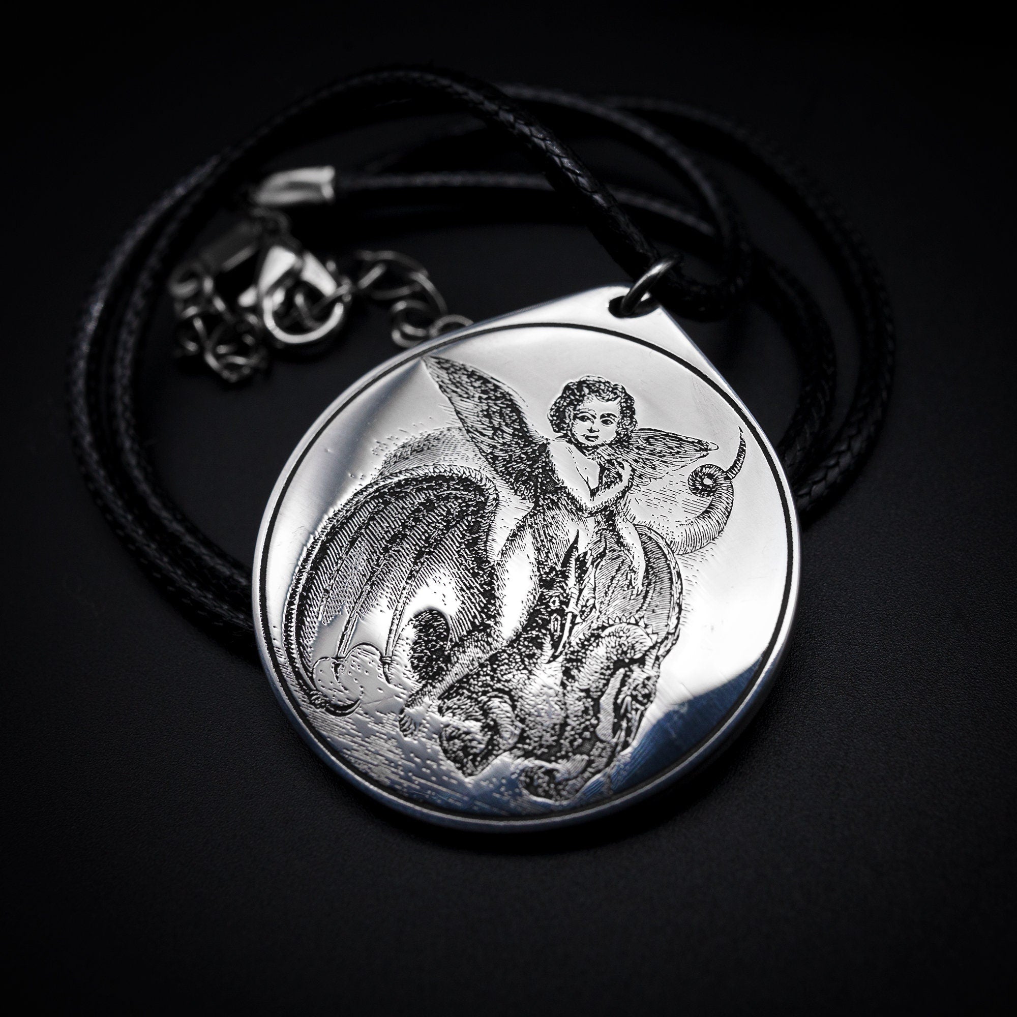 Valac Seal Pendant: Demon of Hidden Treasures, Goetia Solomon Kabbalah Talisman