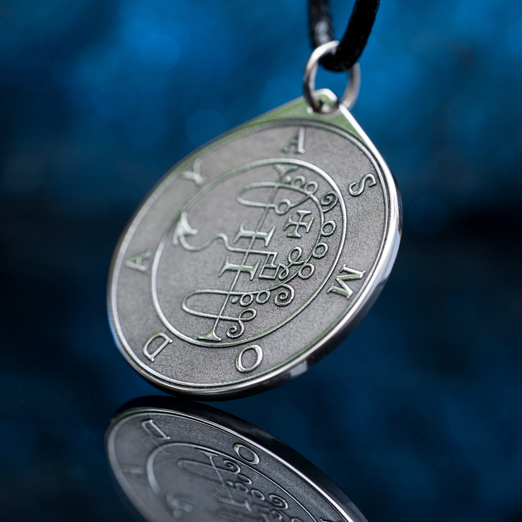 Asmoday Seal Pendant: Demon of Knowledge and Treasures, Goetia Solomon Kabbalah Talisman