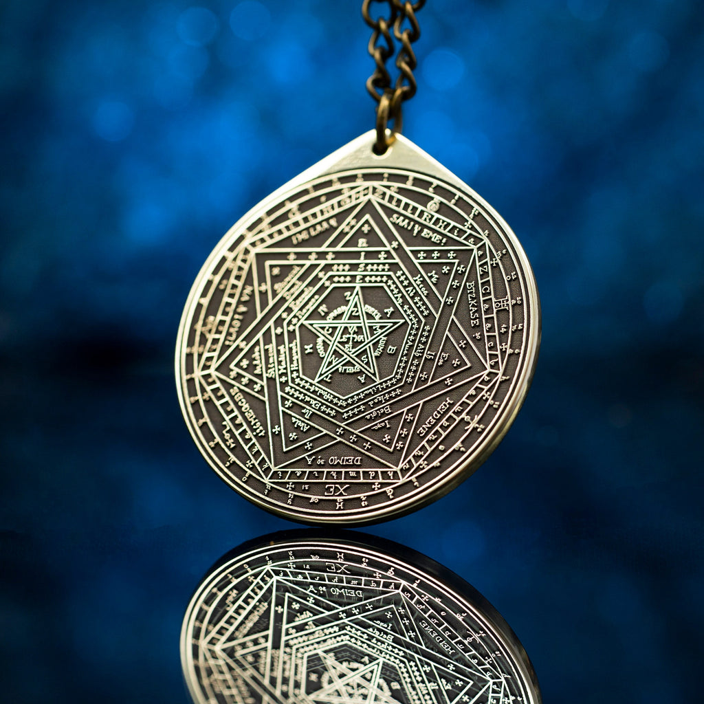 Enochian Great Tablet Seal of Truth Sigillum Dei Ameth Pendant Solomon seal kabbalah amulet pendant goetia occult magic lemegeton