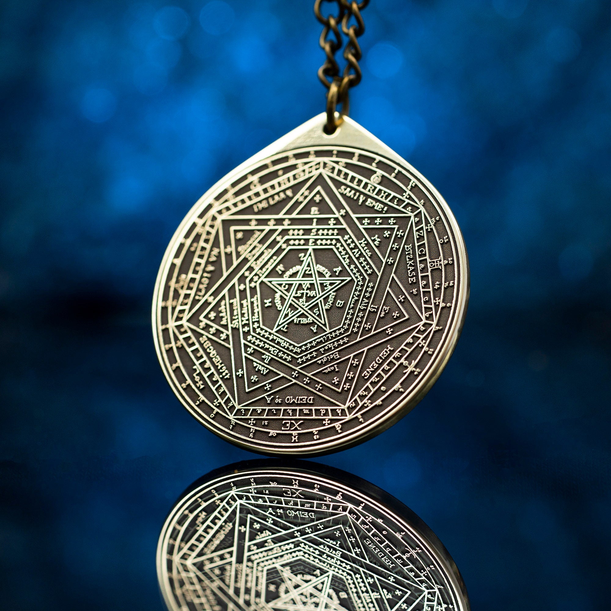 Enochian Great Tablet Seal of Truth Sigillum Dei Ameth Pendant Solomon seal kabbalah amulet pendant goetia occult magic lemegeton