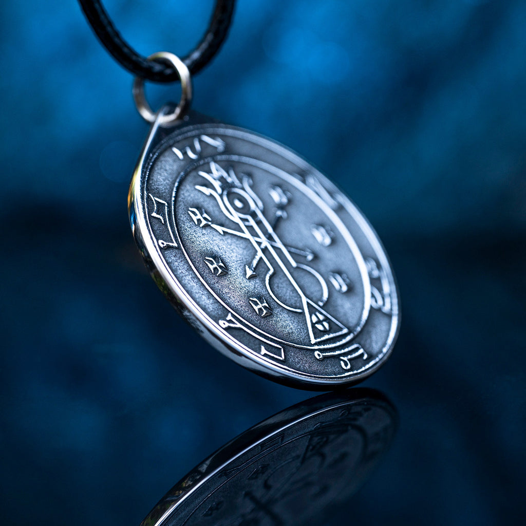 Belphegor Seal Amulet Pendant: Stainless Steel Occult Talisman