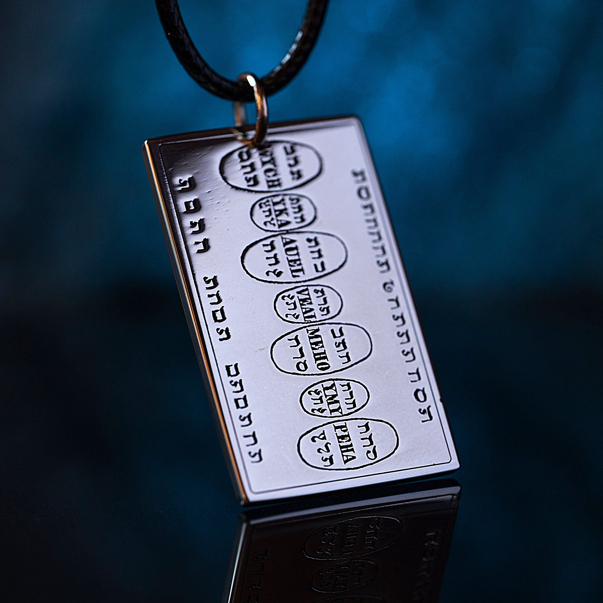 Eighth Table of the Sun Pendant: Moses Kabbalah Amulet for Wealth