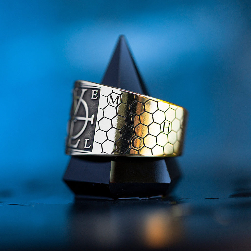 Enochian PELE Brass Ring