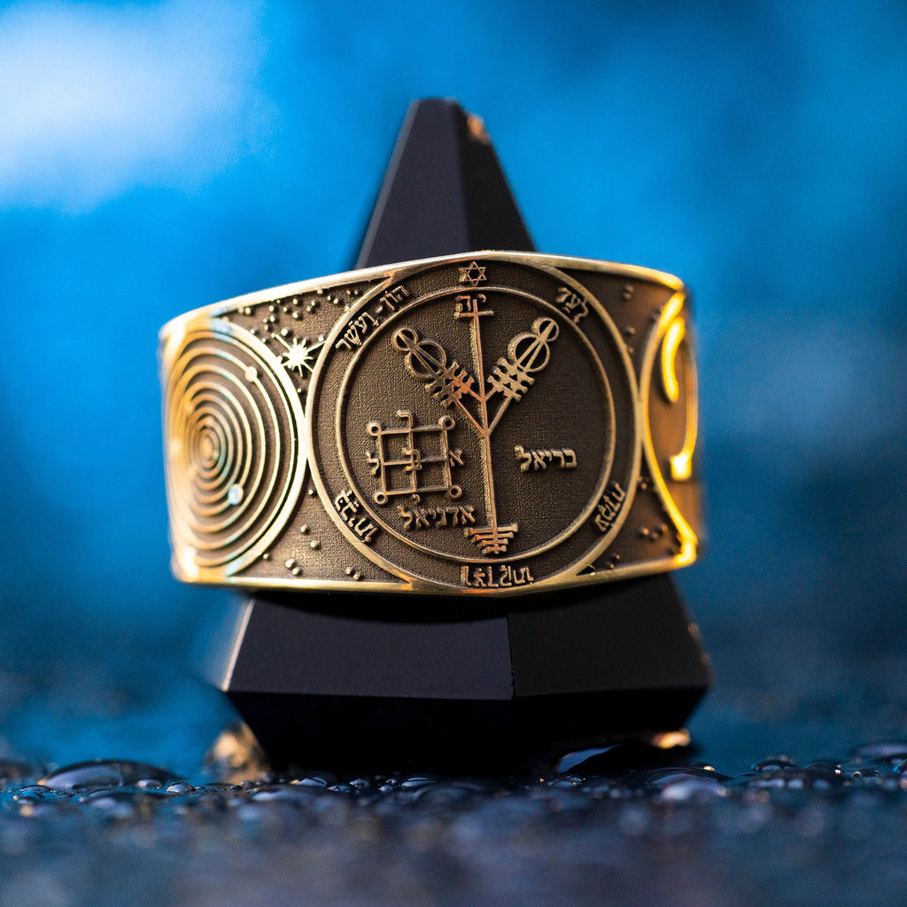 Goetia Fourth Pentacle of Jupiter Ring: Kabbalah Seal Amulet Talisman