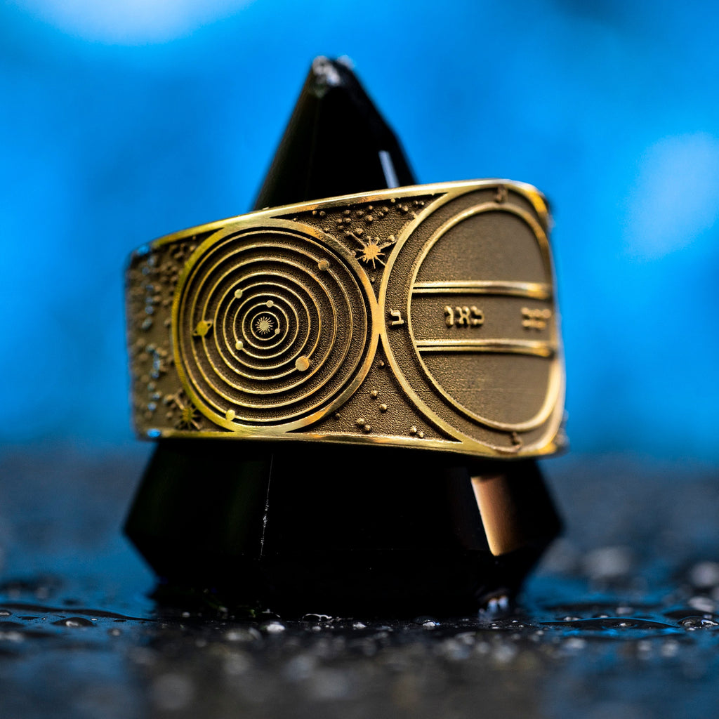 Goetia Second Pentacle of Mercury Seal Ring: Kabbalah Amulet Talisman