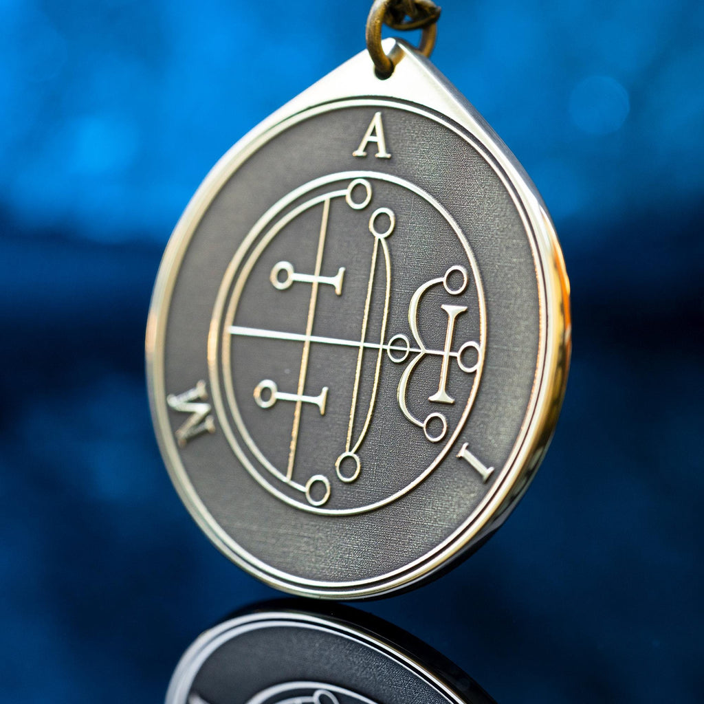 Duke Aim Demon of True Answers - Lesser Key of Solomon Seal demon pendant amulet kabbalah occult magic goetia talisman
