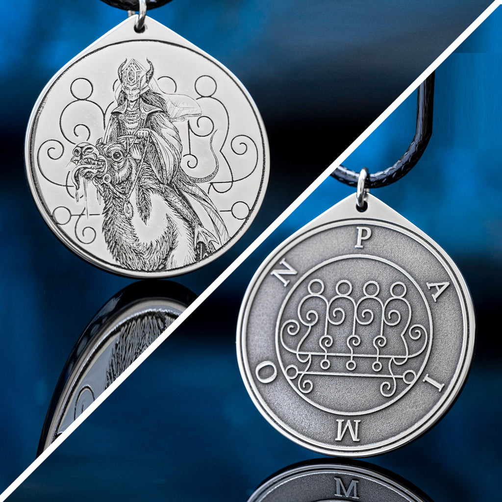 King Paimon Seal Pendant: Lesser Key of Solomon Amulet