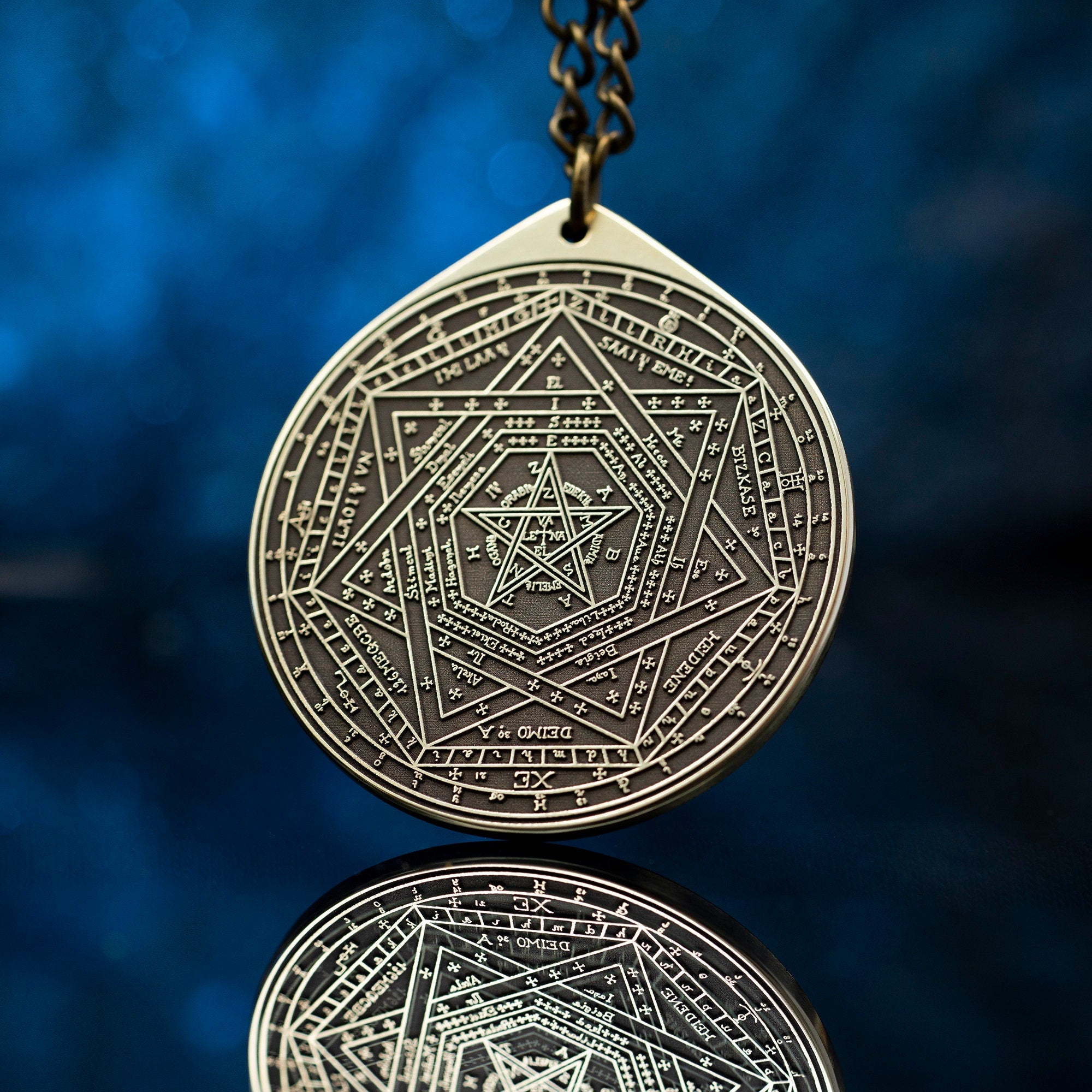 Enochian Great Tablet Seal of Truth Sigillum Dei Ameth Pendant Solomon seal kabbalah amulet pendant goetia occult magic lemegeton