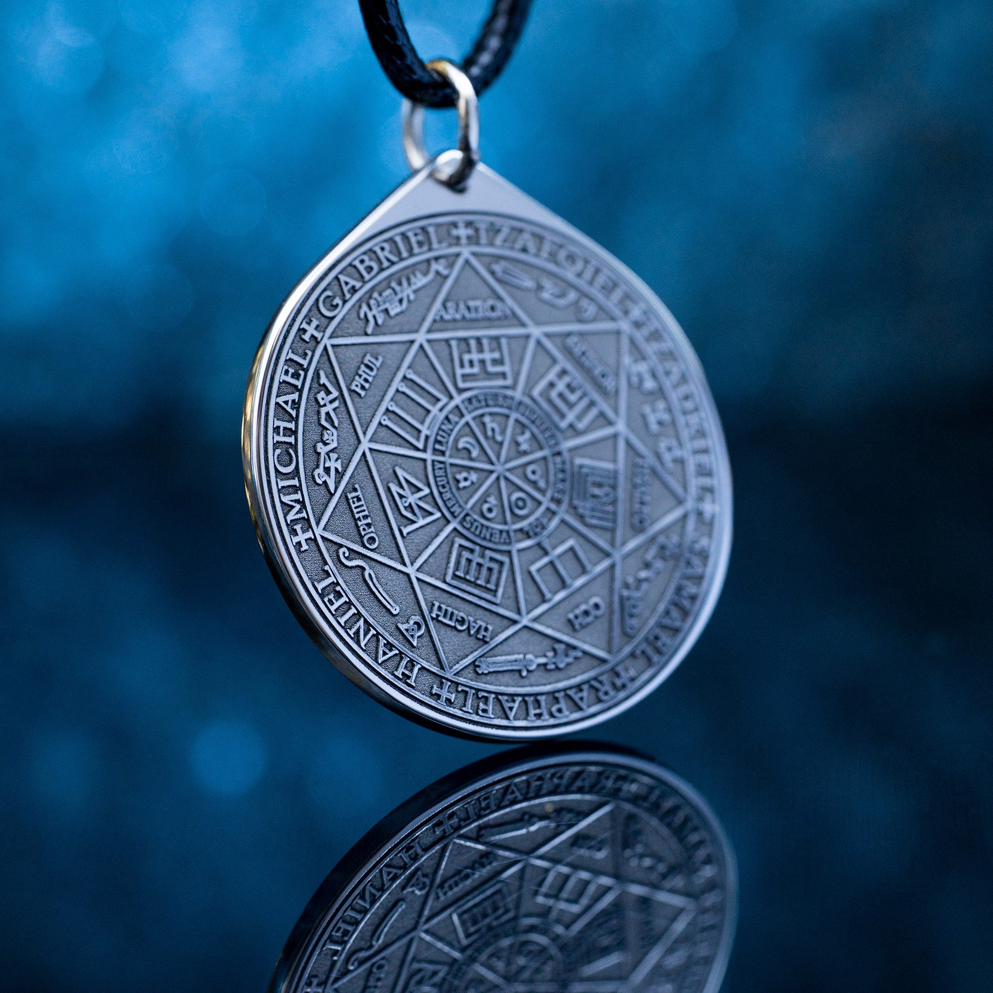 Seven Archangels Seal Pendant: Goetia Solomon Kabbalah Amulet