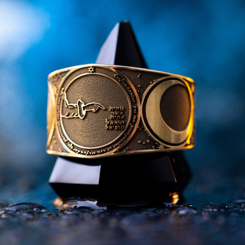 Goetia Fourth Pentacle of Moon Ring: Solomon Kabbalah Amulet