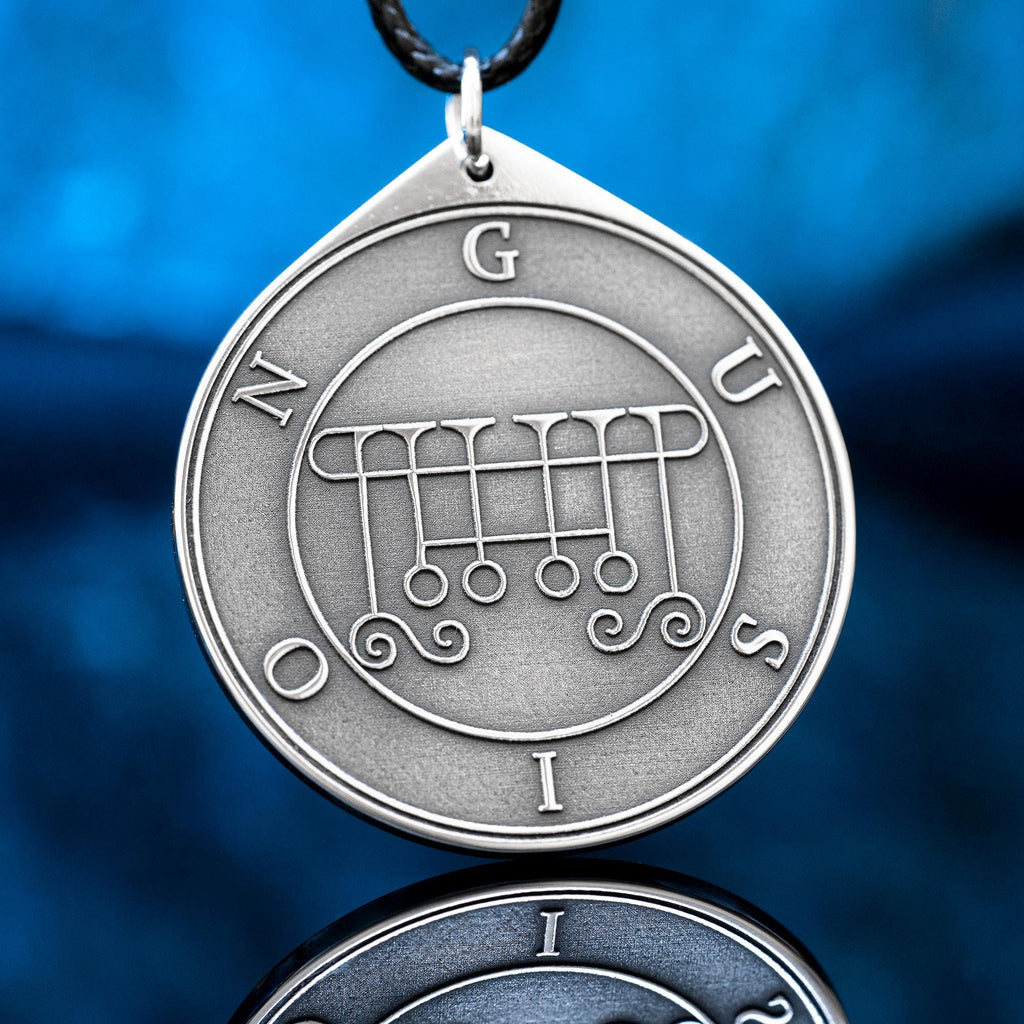 Gusion Seal Pendant: Lesser Key of Solomon Amulet - Stainless Steel