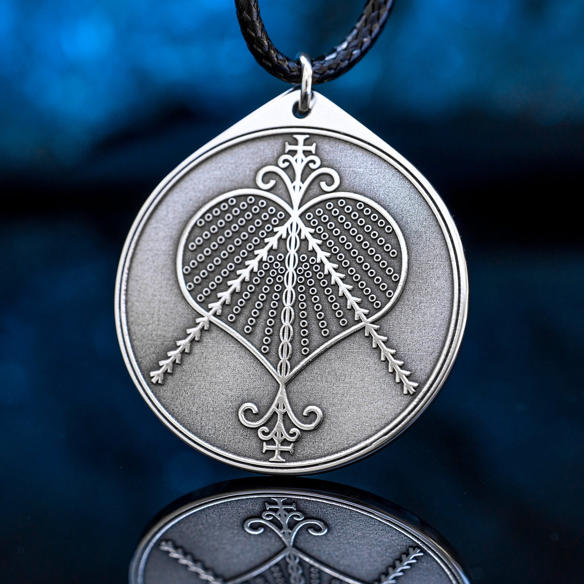 Ezili Mapyang Pendant: Haitian Vodou Stainless Steel Amulet