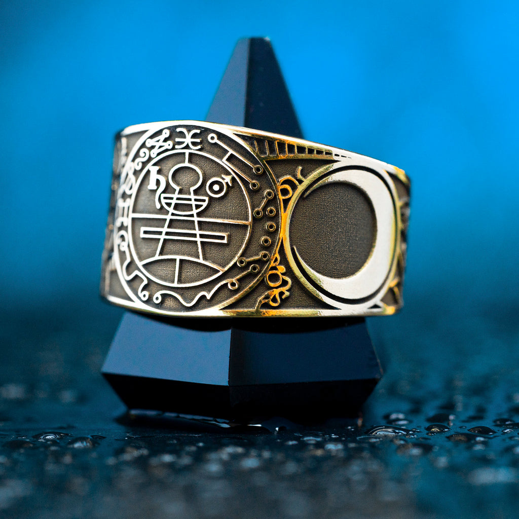 Secret Seal of Solomon Ring: Goetia Solomon Kabbalah Talisman