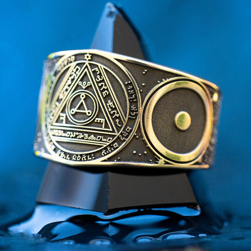 Goetia Sixth Pentacle of the Sun Ring: Kabbalah Magic Amulet Talisman