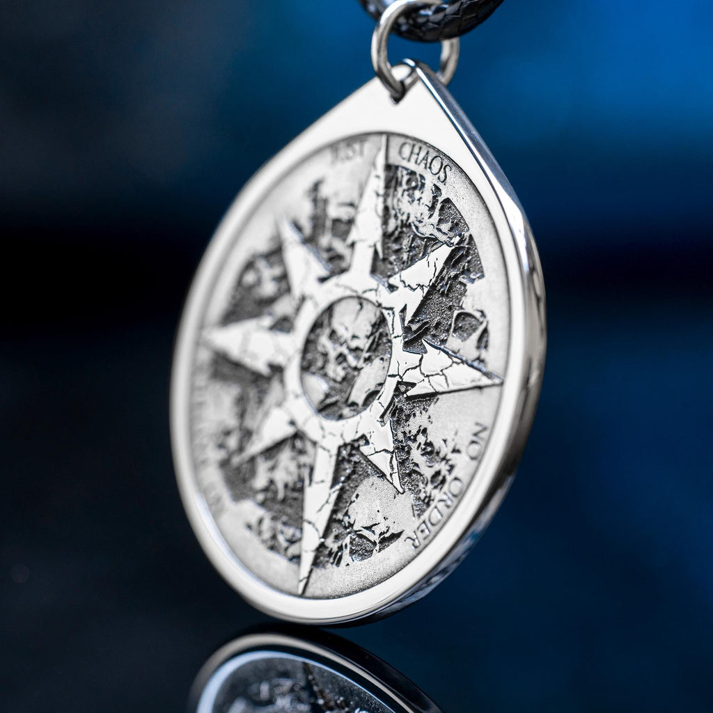 Chaos Star Pendant: Stainless Steel Talisman of Freedom & Transformation