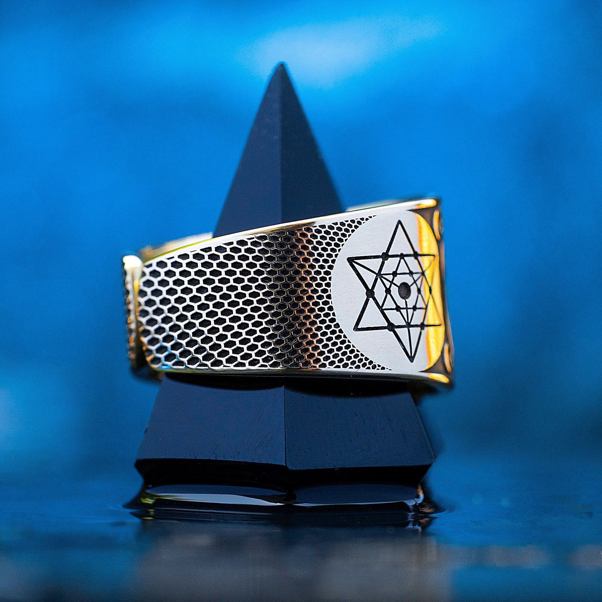 Archangel Metatron Angel of Life Seal adjustable ring Solomon kabbalah amulet talisman occult magic