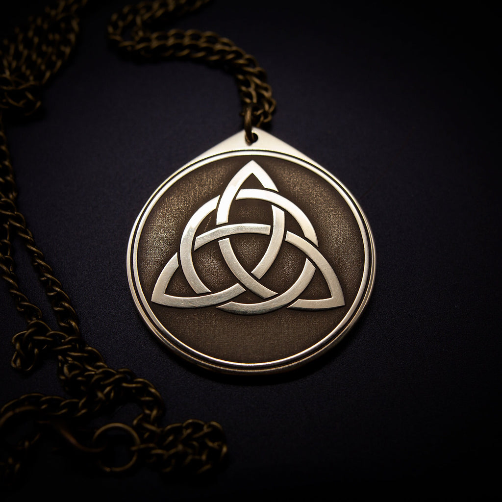 Triquetra Symbol Pendant: Celtic Viking Amulet Talisman