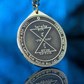 Third Pentacle of Venus pendant with Solomonic seal for attracting love and Monachiel symbolism