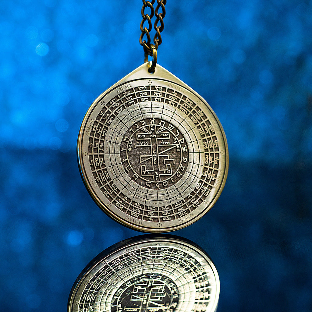 72 Names of God Pendant: Goetia Kabbalah Seal of Solomon Amulet