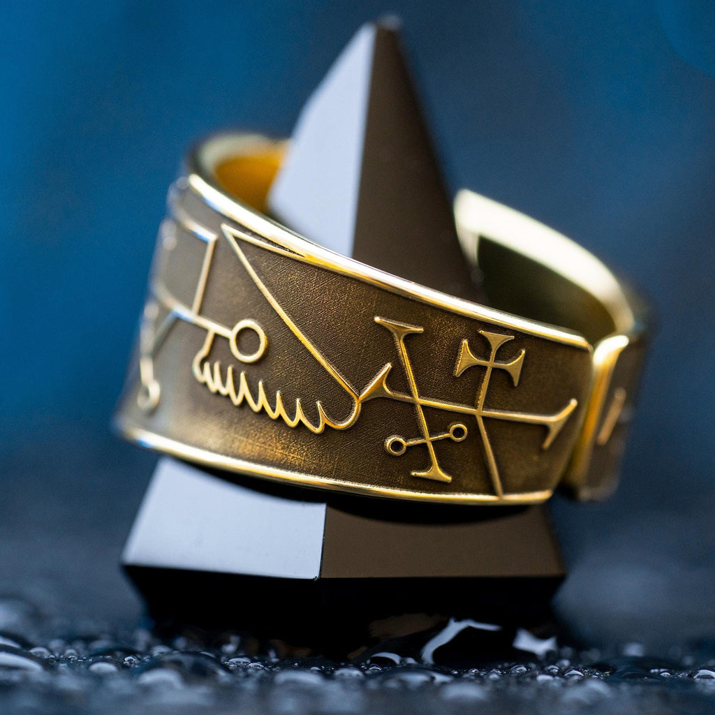 Focalor Seal Ring: Brass Occult Adjustable Ring