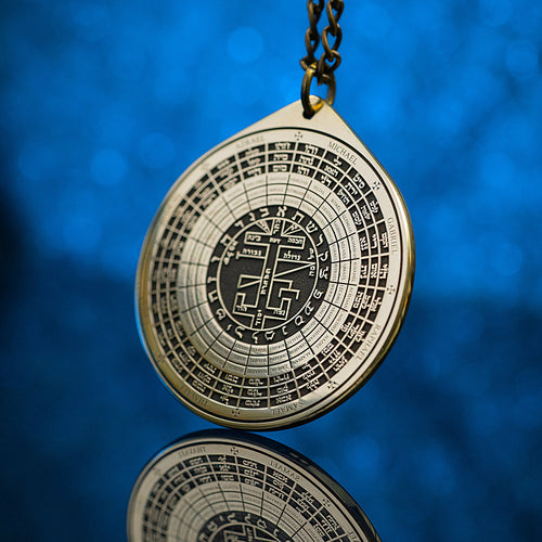 72 Names of God Pendant: Goetia Kabbalah Seal of Solomon Amulet