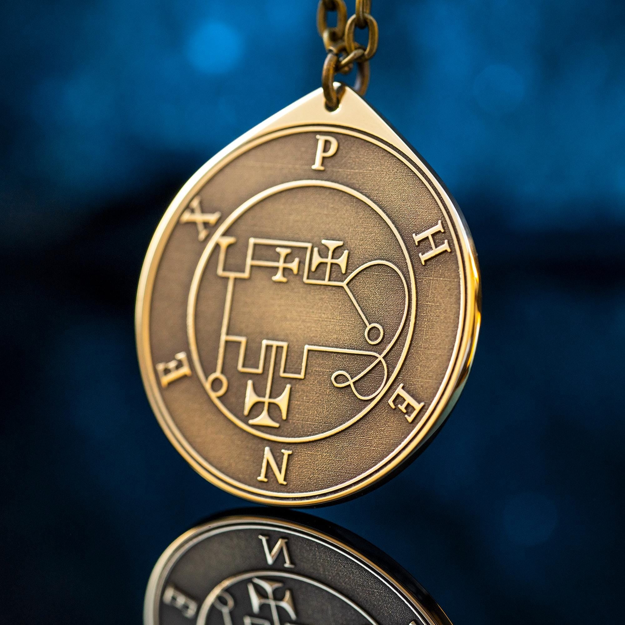 Marquis Phenex Demon of Excellent Poet - Lesser Key of Solomon Seal pendant amulet kabbalah occult magic goetia talisman