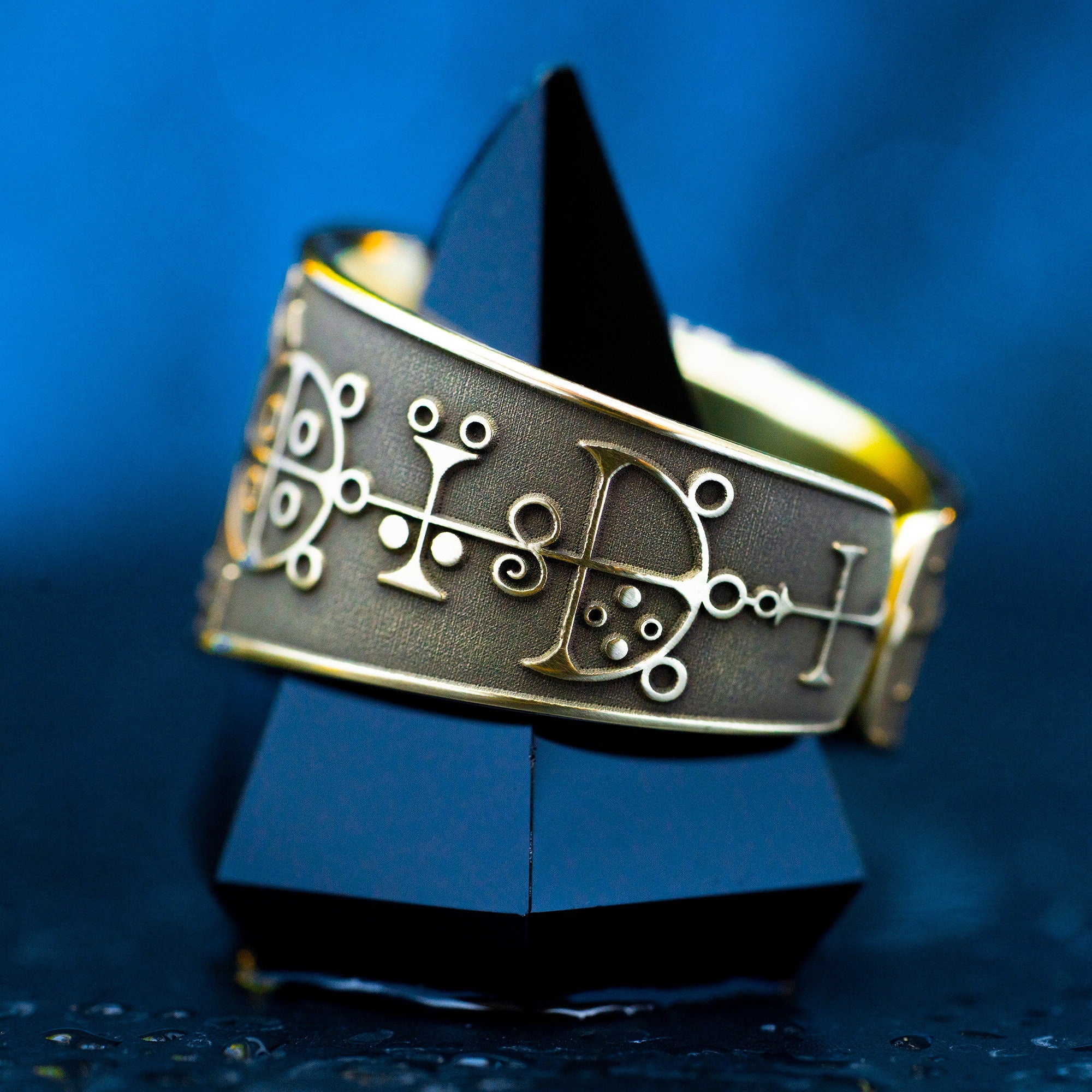 Buer Seal Ring: Adjustable Brass Occult Kabbalah Jewelry