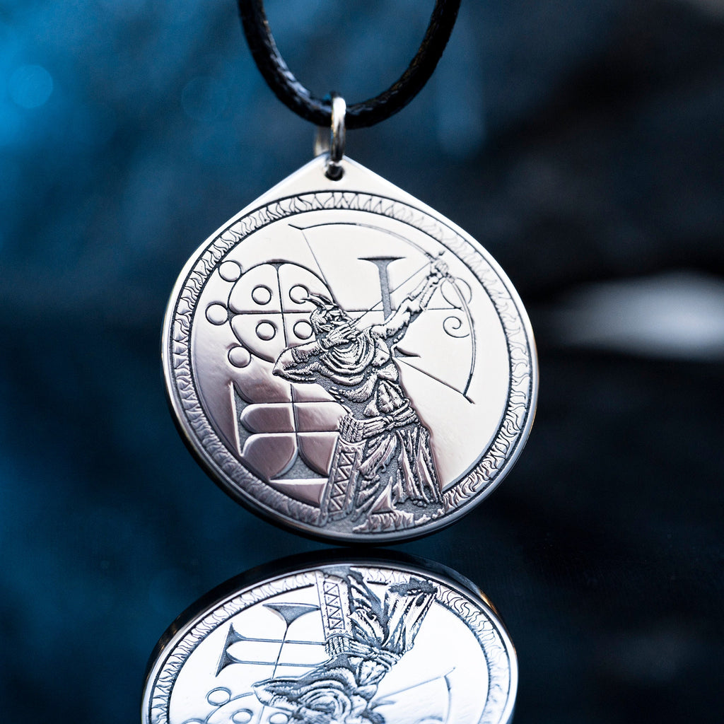 King Buer Seal Pendant: Demon of Healing, Solomon Kabbalah Occult Talisman