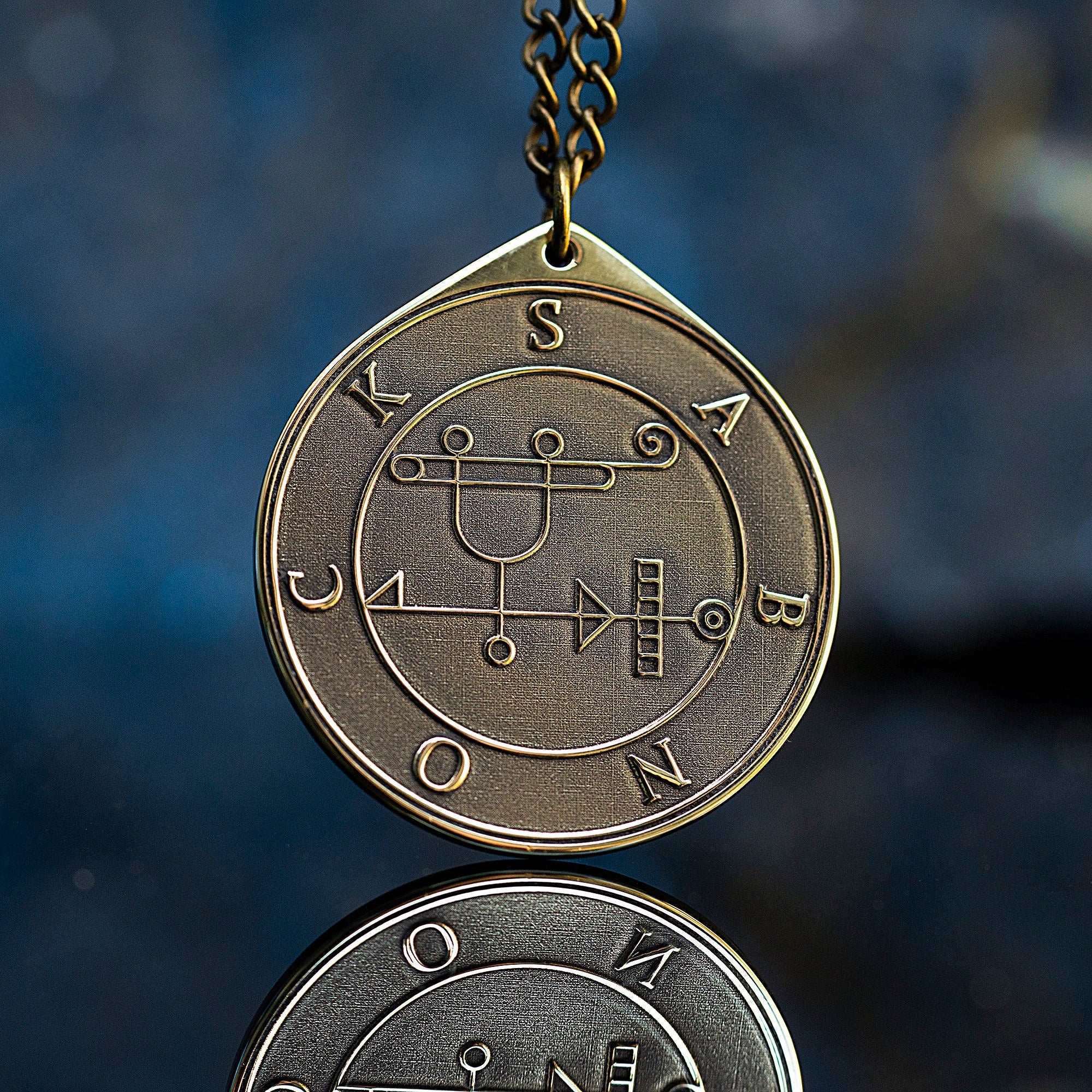 Marquis Sabnock Demon of Crafters and Blacksmiths - Lesser Key of Solomon Seal demon pendant amulet kabbalah occult magic goetia talisman