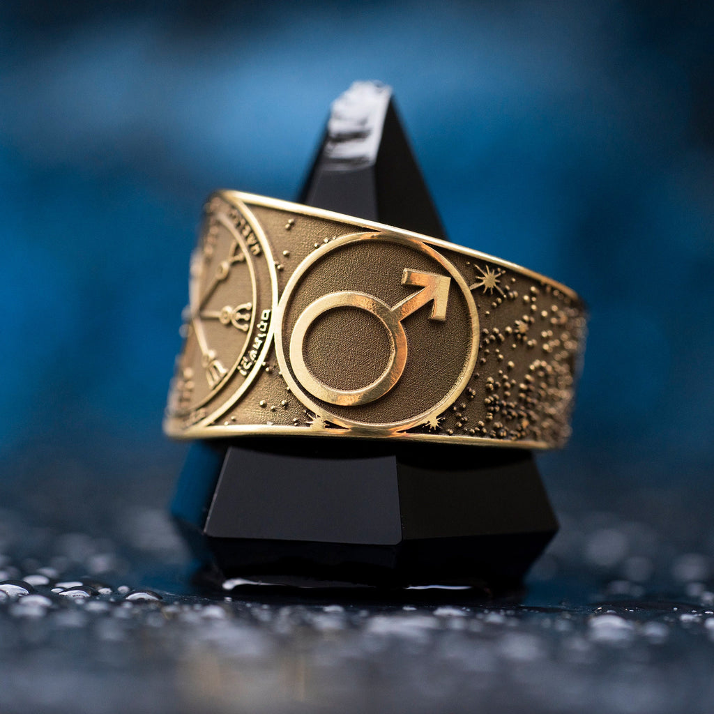 Goetia Sixth Pentacle of Mars Ring: Holy Seal of Solomon Talisman
