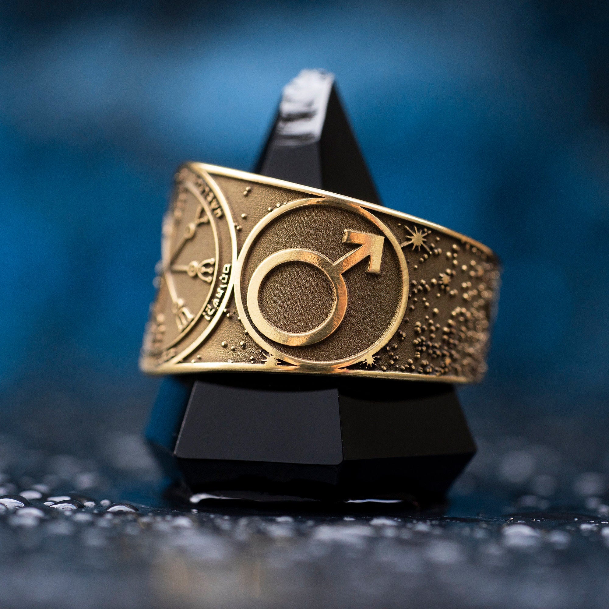 Goetia Sixth Pentacle of Mars Ring: Holy Seal of Solomon Talisman