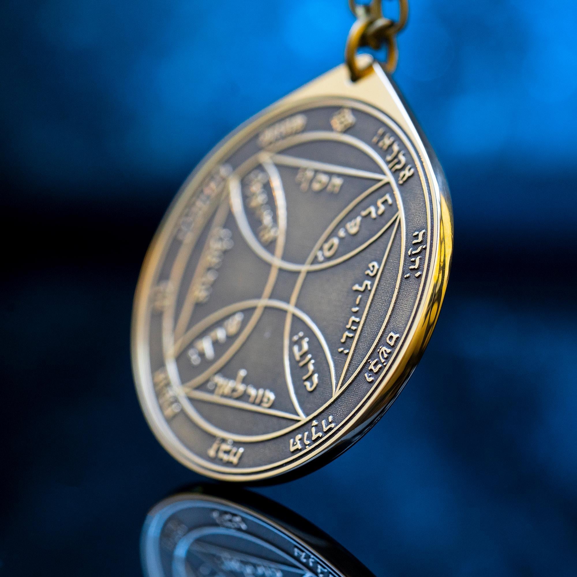 Seventh Pentacle of the Sun pendant Solomon kabbalah amulet talisman seal goetia occult magic lemegeton