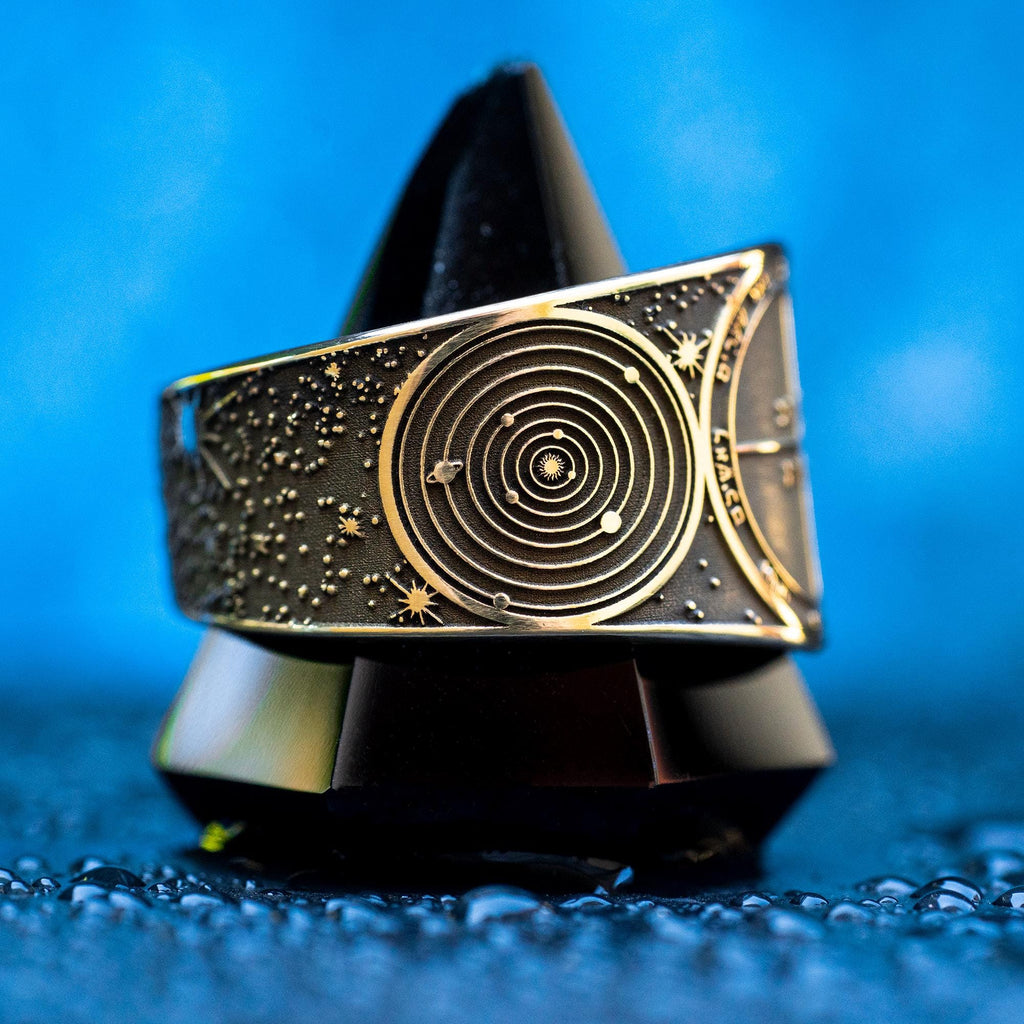 Goetia Fifth Pentacle of Mercury Ring: Kabbalah Amulet Talisman