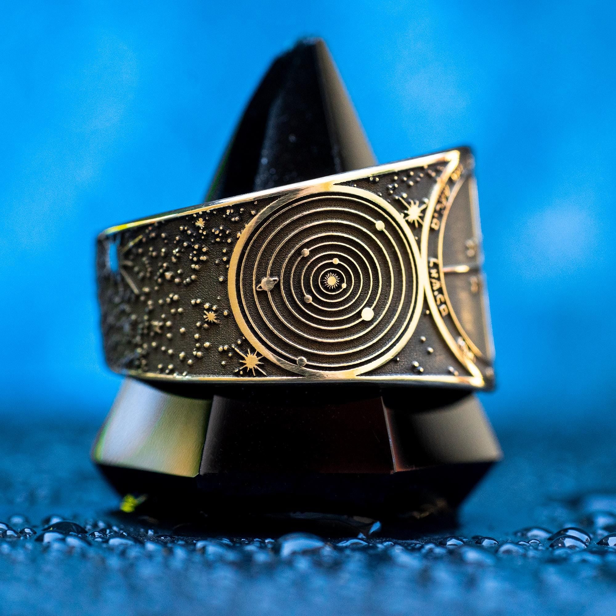 Goetia Fifth Pentacle of Mercury Ring: Kabbalah Amulet Talisman